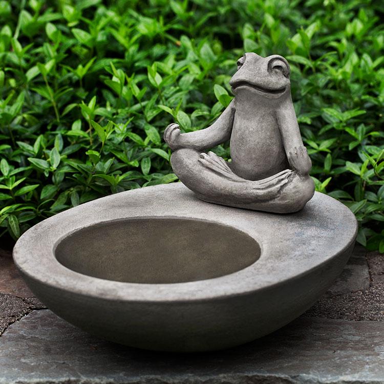 Zen Element Birdbath in Cast Stone by Campania International 