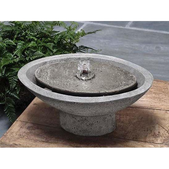 Zen Oval Fountain in Cast Stone by Campania International