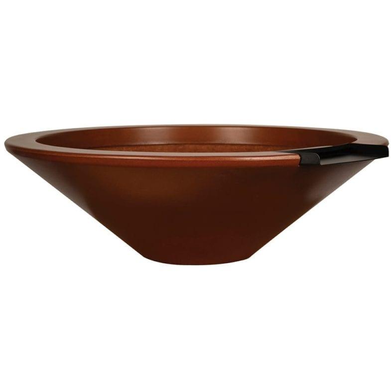 Archpot Geo Round Planter Water Bowl in GFRC Concrete