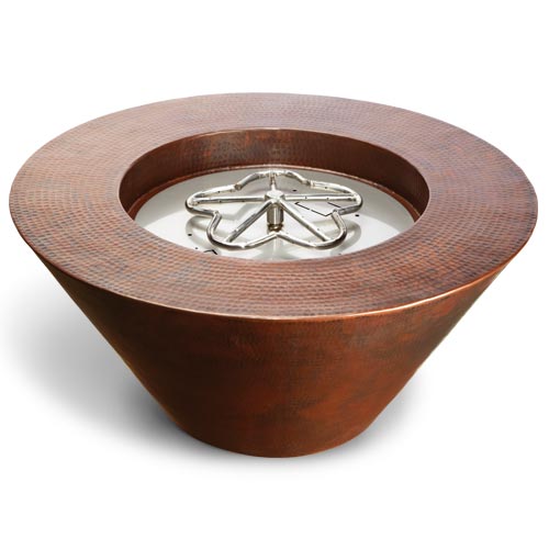 Mesa Fire Bowl in Hammered Copper by HPC