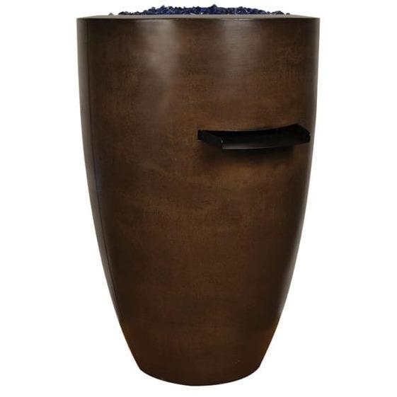 Archpot Legacy Round Tall Fire & Water Vase in GFRC Concrete