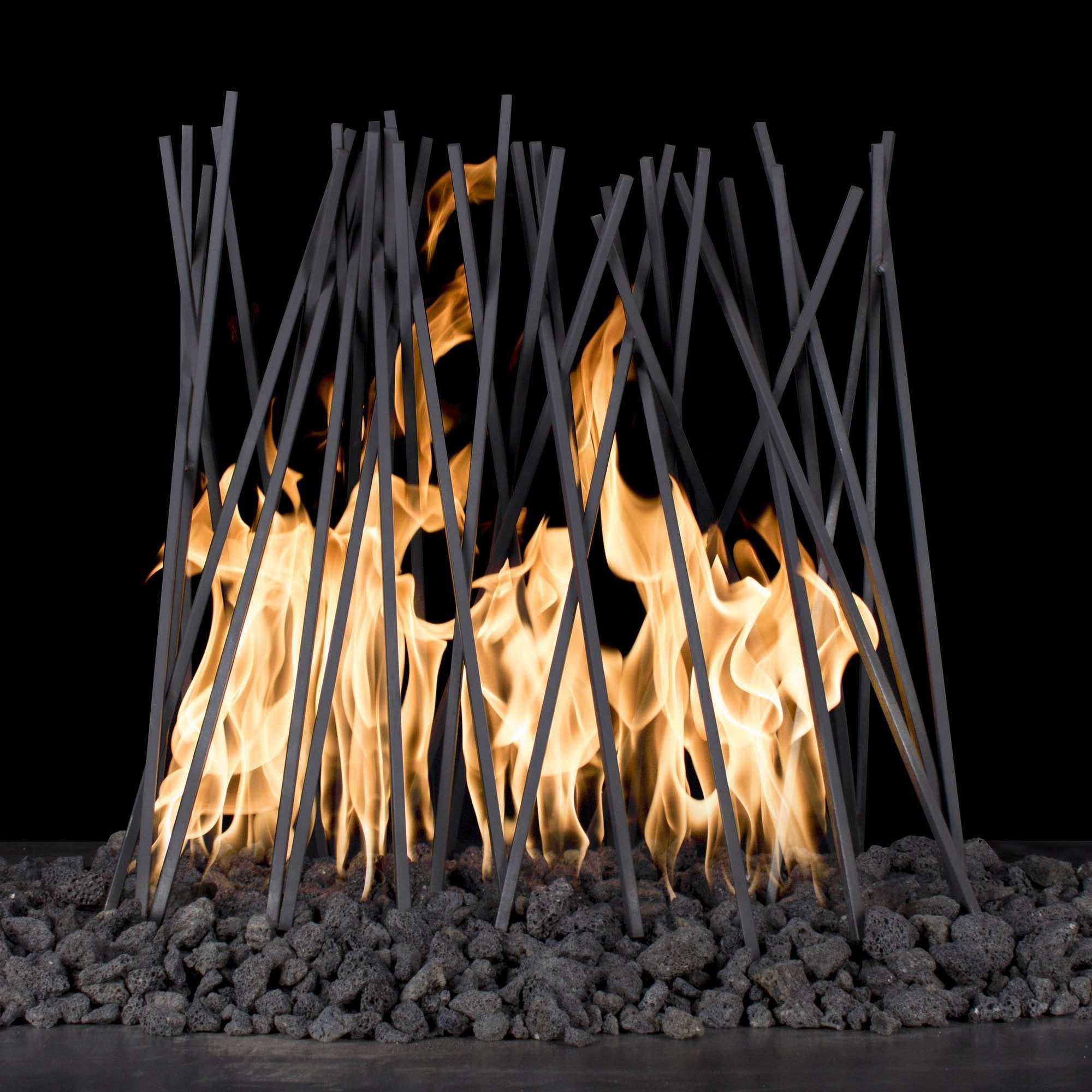 The Outdoor Plus 1/4" Milled Steel Fire Twigs Fire Pit Ornament