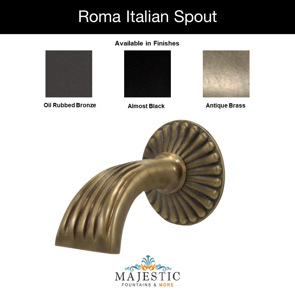 Italian Brass Water Spouts for Fountains - Majestic Fountains and More