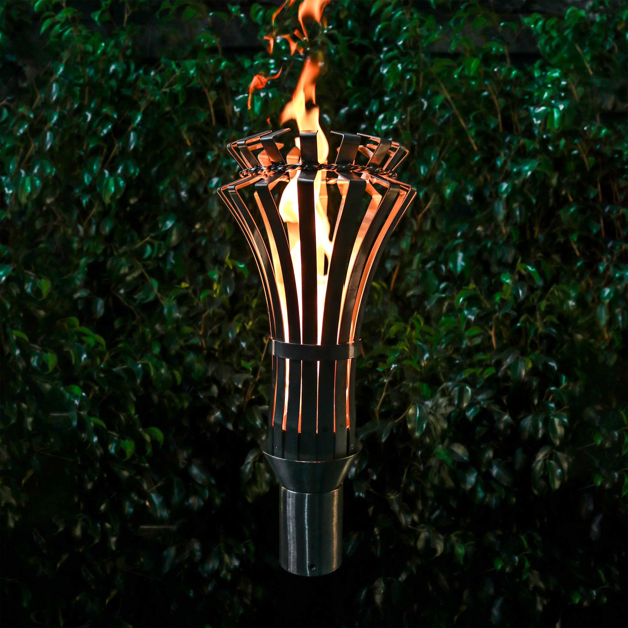GOTHIC Fire Torch 14" in Stainless Steel by The Outdoor Plus