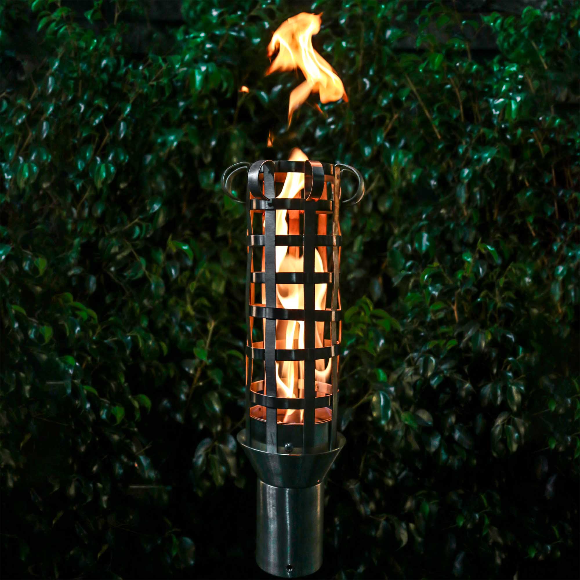 BOX WEAVE Fire Torch 14" in Stainless Steel by The Outdoor Plus