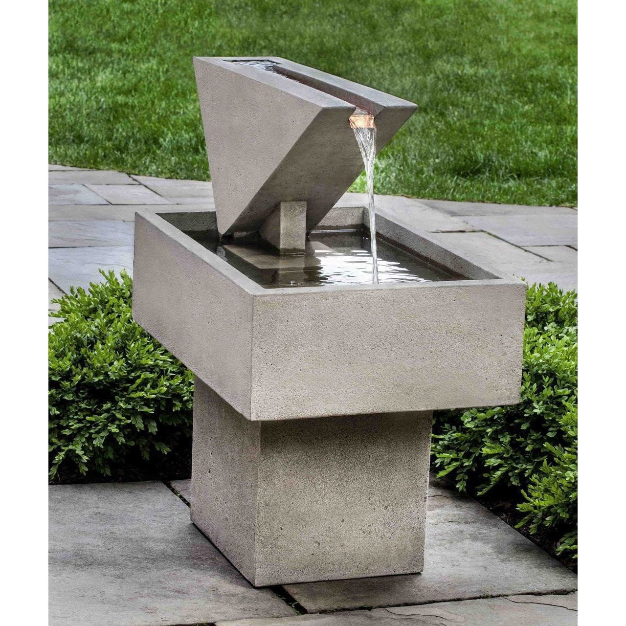 Triad Fountain in Cast Stone by Campania International