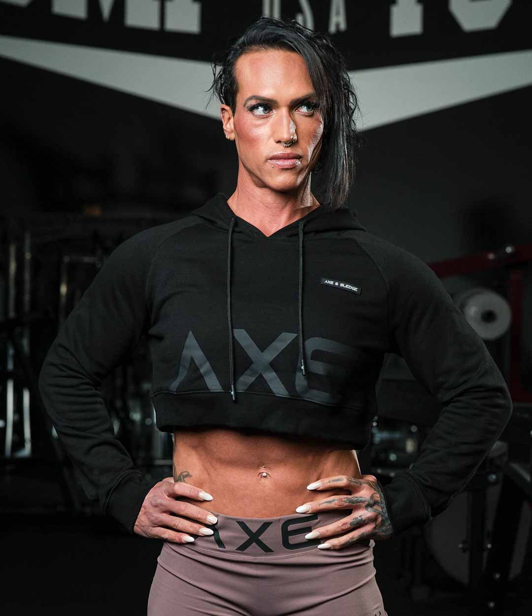 Mauve V-Neck Sports Bra - Axe & Sledge Supplements