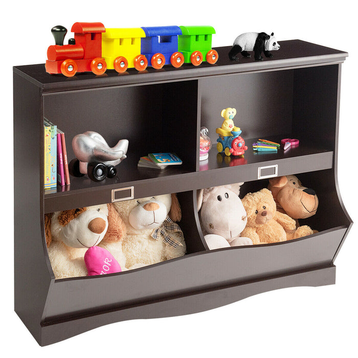 Kids Storage Unit Baby Toy Organizer Children Bookshelf Bookcase