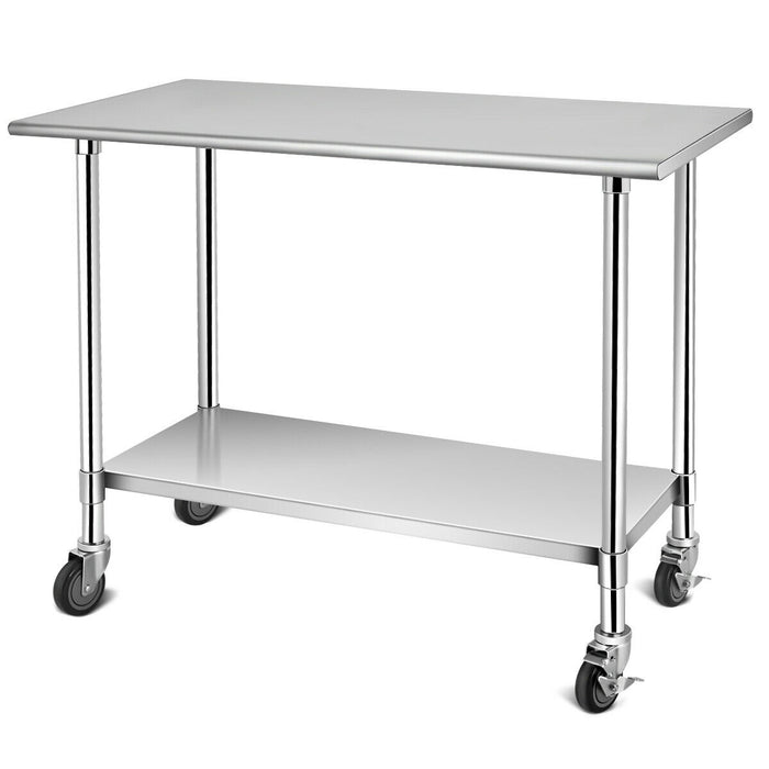 Gridmann Nsf Stainless Steel Commercial Kitchen Prep Work Table