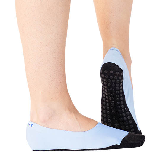 Riley Tab Back Grip Sock - Black/Black - Great Soles