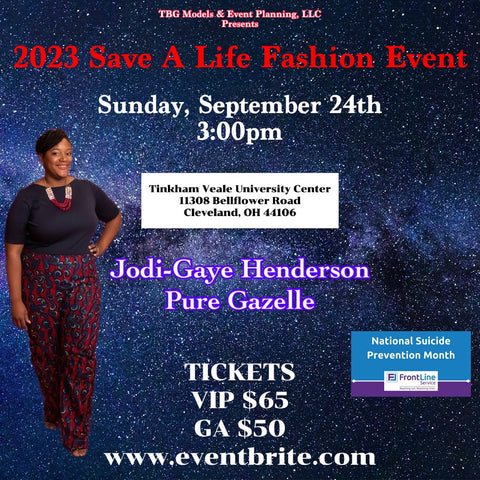 Flier with fashion show details