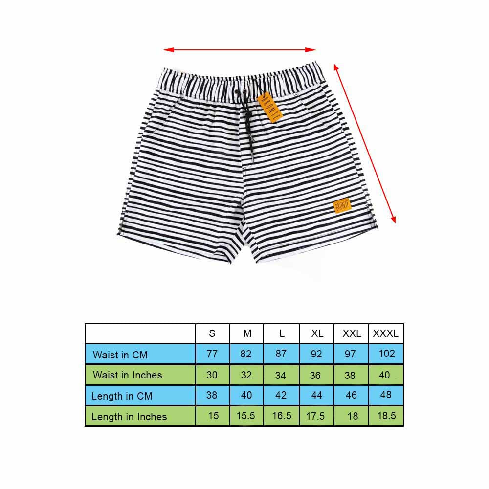 mens shorts size conversion