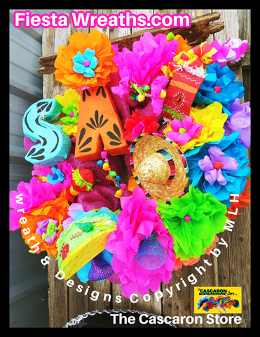 Fiesta Table Wreath Centerpiece Decoration