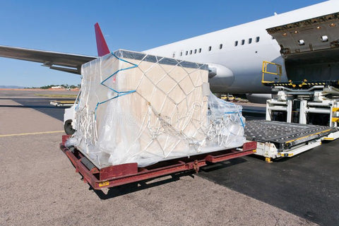 plane cargo wrapped by ShipKnox film
