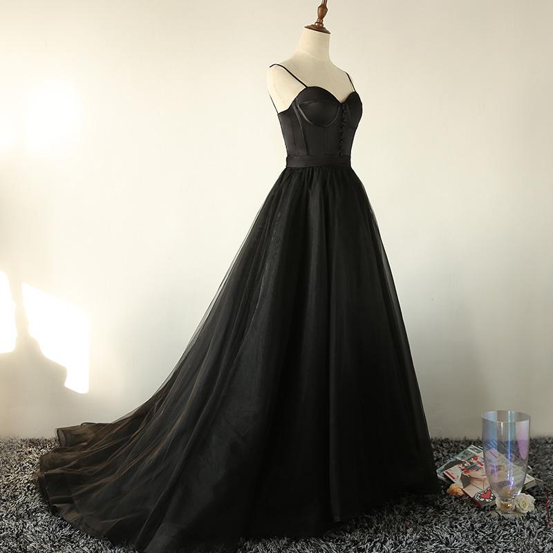 ball gown spaghetti straps