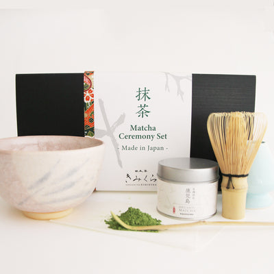 Tealyra - Matcha Kit - Connoisseur Ceremony Start Up Set - Premium Matcha  Tea Powder - Japanese Made Beige Bowl - Bamboo Whisk Scoop and Tray -  Holder