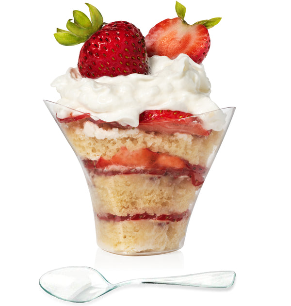 SW-1434-CL - 3oz. Triangle Dessert Cup, Clear - G.E.T