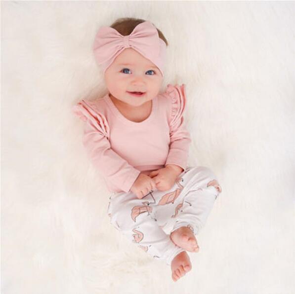 Baby Girl Outfit With Pink Bodysuit 