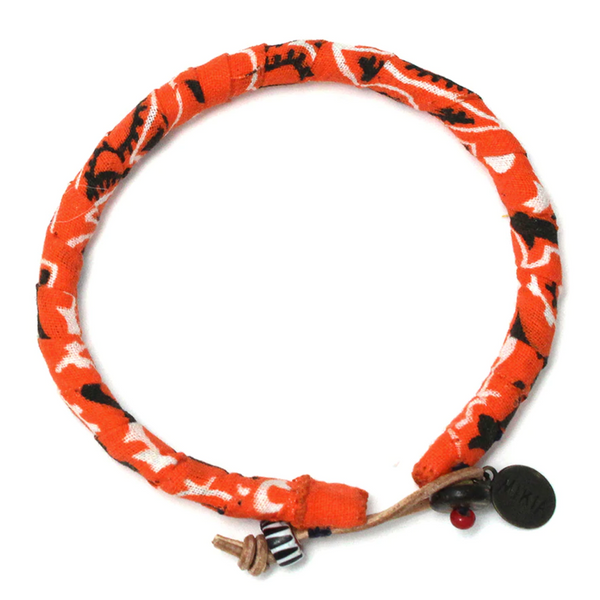 Mikia Bandana Bracelet Orange – Laced
