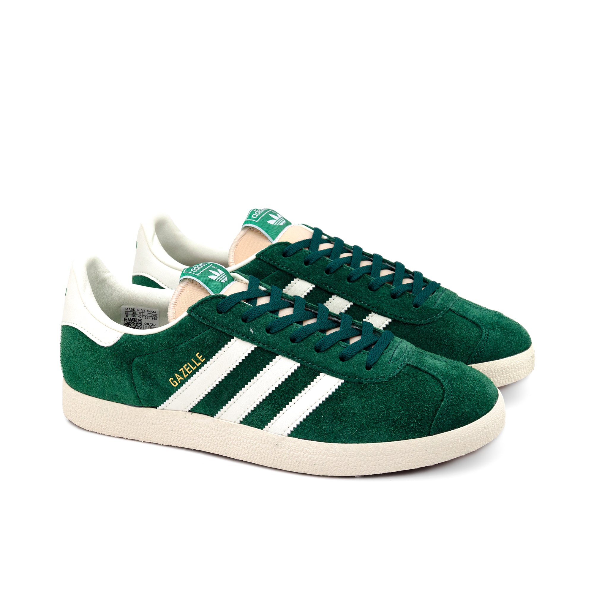 Adidas Gazelle Dark Green/Off GY7338 – Laced