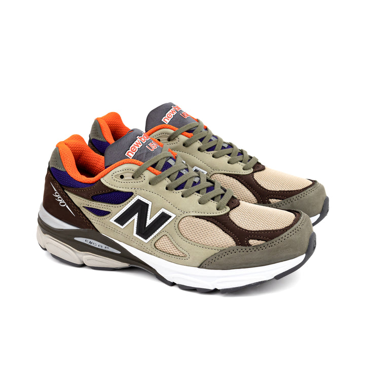 New Balance M990BT3 OLIVE スニーカー | suitmenstore.com