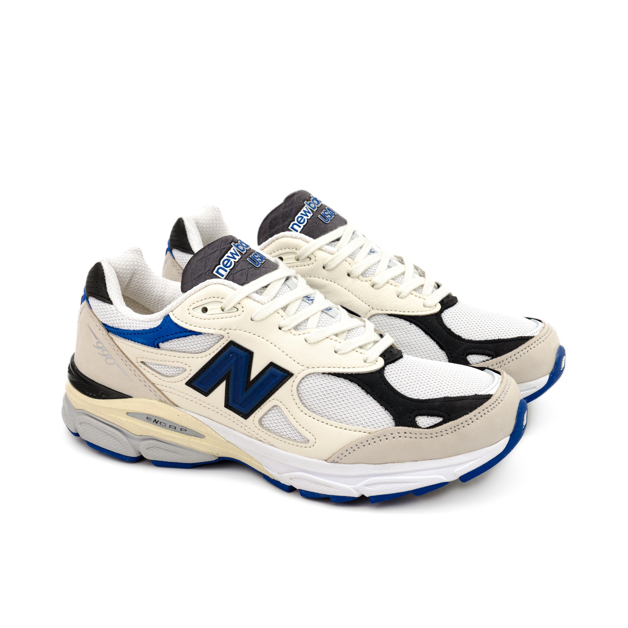 NewBalance 990v3 MADE IN USA White/Navy | www.innoveering.net