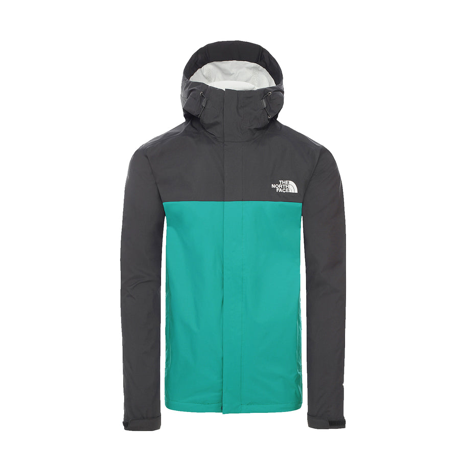 north face green black jacket