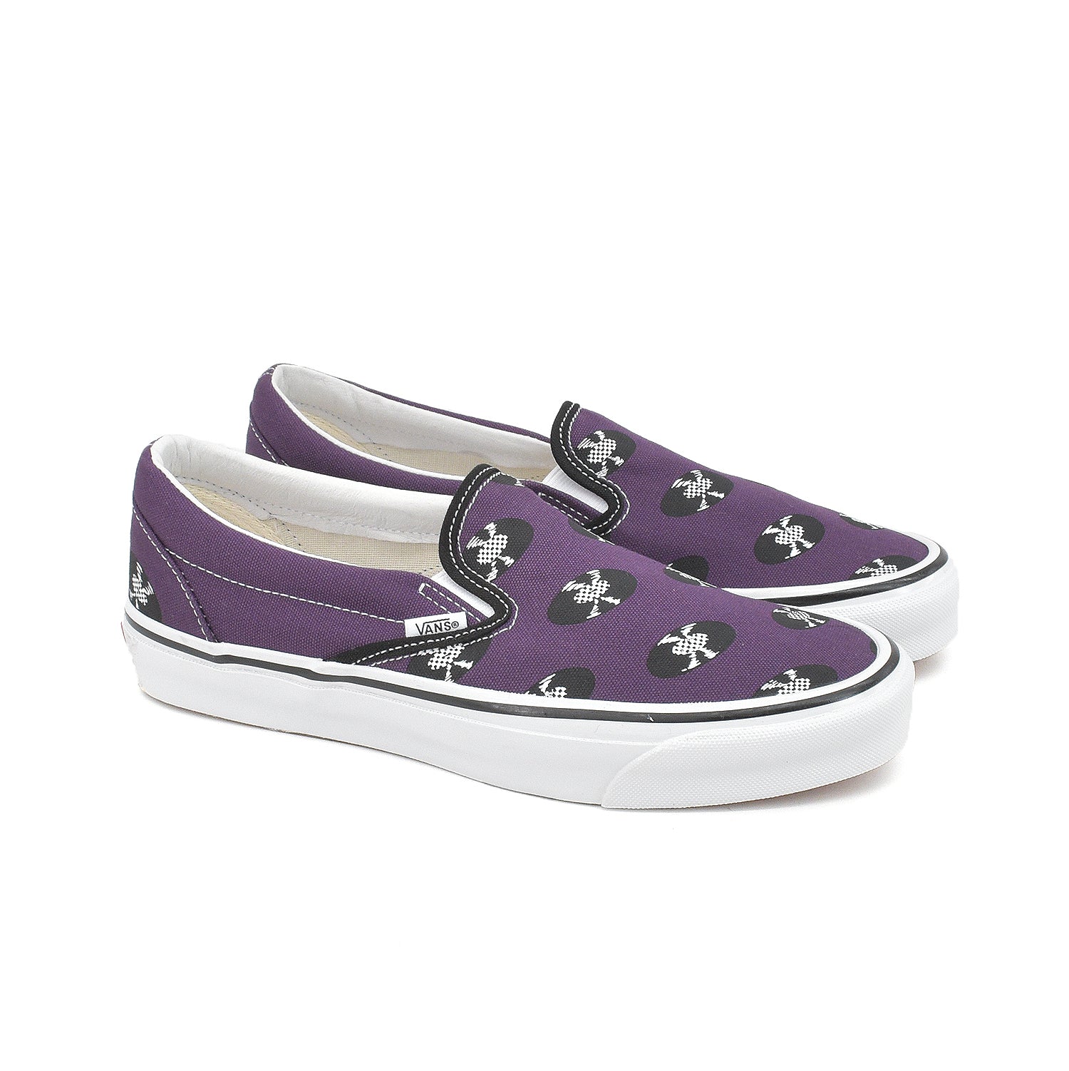 purple slip on vans