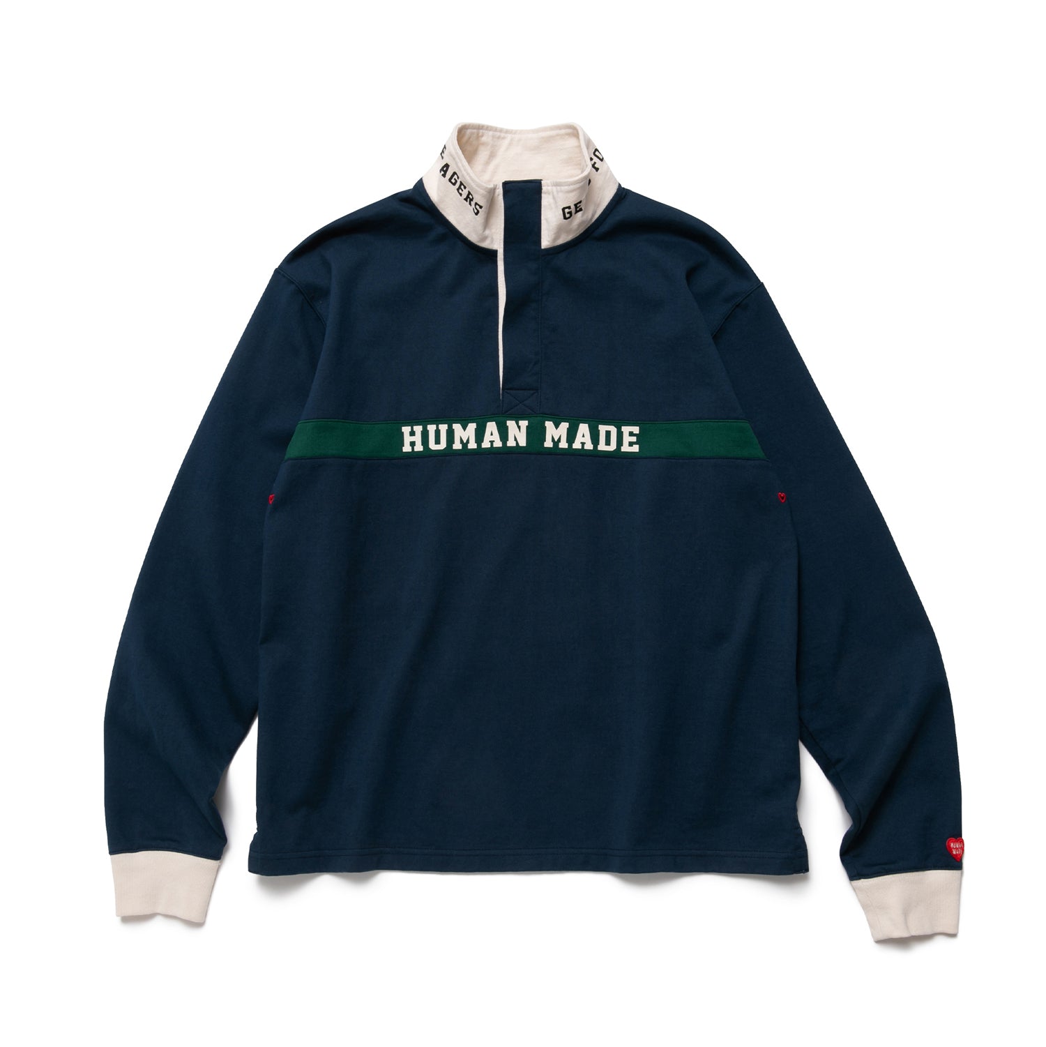 HUMAN MADE RUGBY SHIRT Navy M-