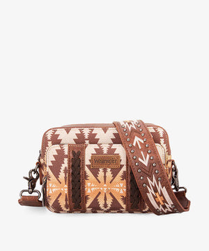 Wrangler Aztec Printed Crossbody Purse - Rockin R Western Store LLC