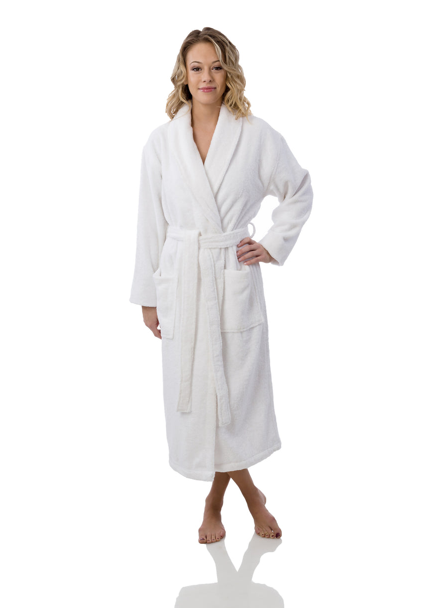 UNISEX ORGANIC COTTON WHITE ROBE – Nandina Organics