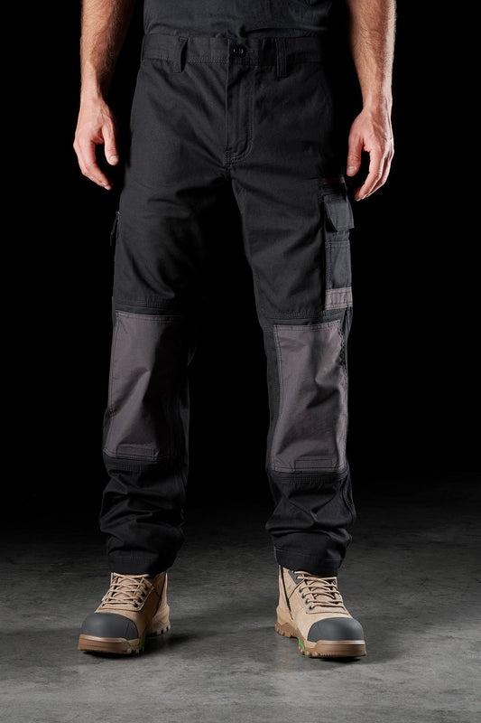 Mens Cargo Combat Work Pants Hi Viz Utility Trousers Holster & Knee Pad  Pockets | eBay
