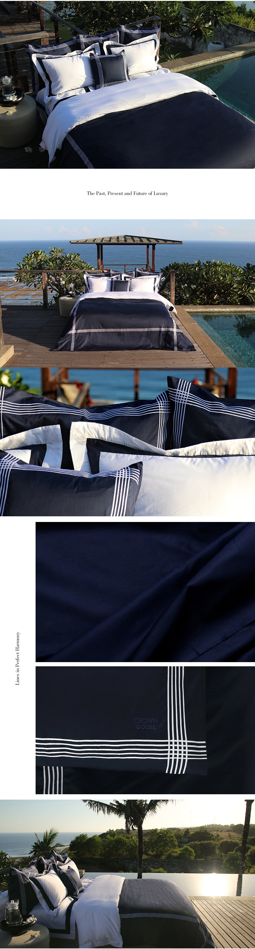 Duvet Cover Set De Rang Collection, Navy