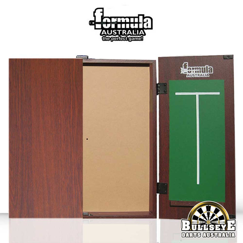 Formula Mdf Dartboard Cabinet Mahogany With Chalkboards