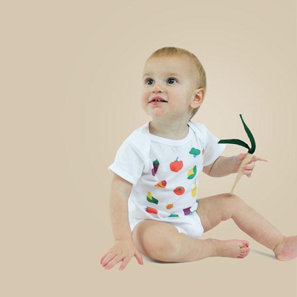 Fruits and Veggies Onesie 24mo - Tiny Organics product image