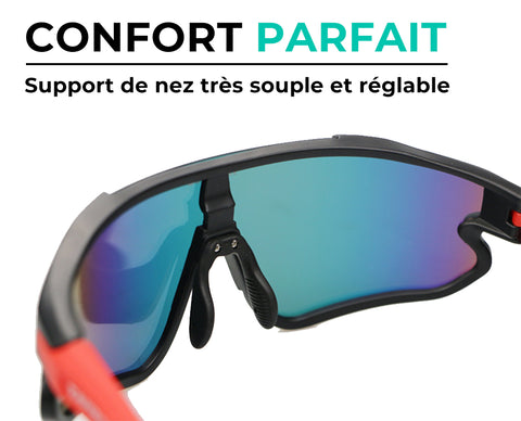 Lunettes Vélo Verres Interchangeables Verte