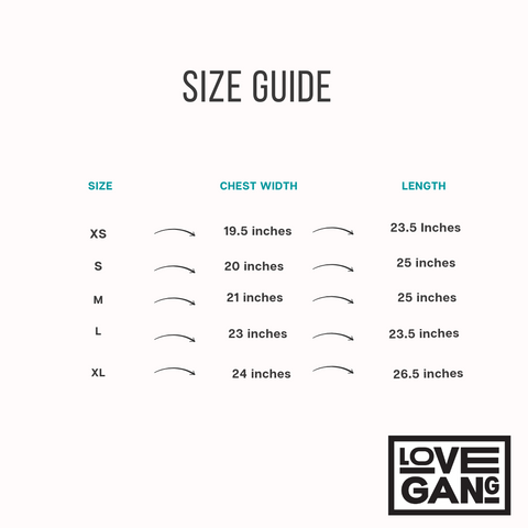 size guide hoodies