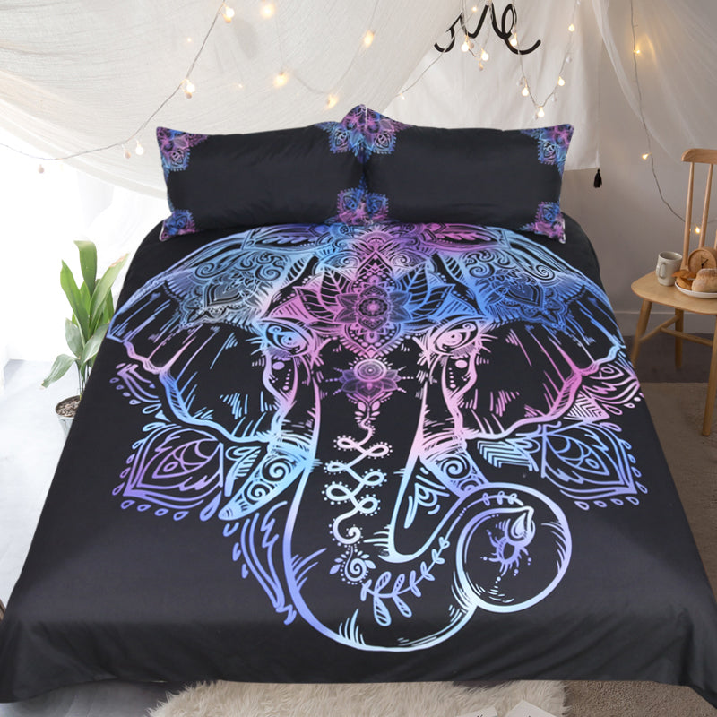 Beddingoutlet Bohemian Elephant Bedding Set Single Queen Size