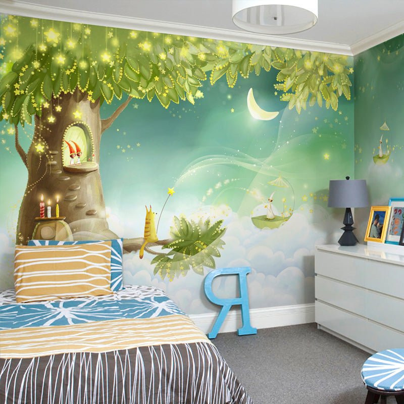 Children S Room Dream Cartoon Background Custom 3d Photo Wall Paper Rolls Romantic Living Room 3d Mural Wallpaper For Kids Room