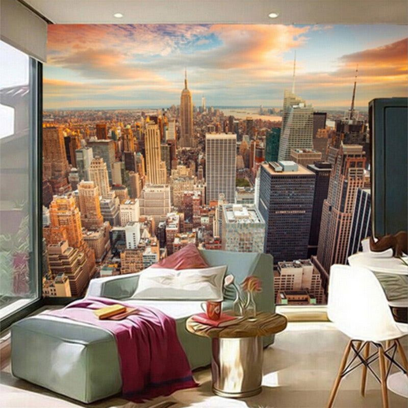 Custom 3d Wallpaper Murals Usa Skyscrapers New York City Building Wall Painting Bedroom Living Room Sofa Wall Papers Home Decor