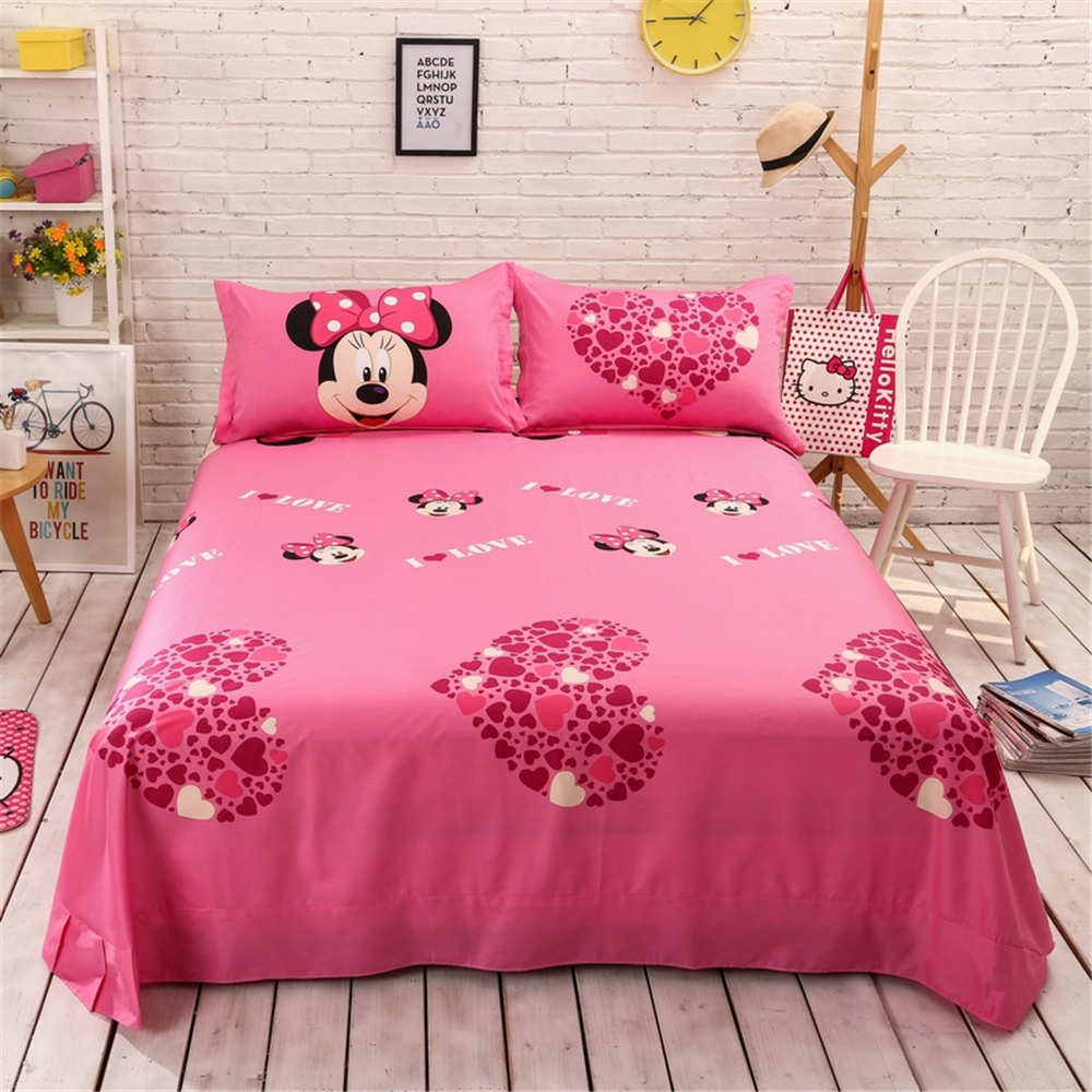 Minnie Mouse Sanding Comforter Bedding Set Queen Size 4 5pcs