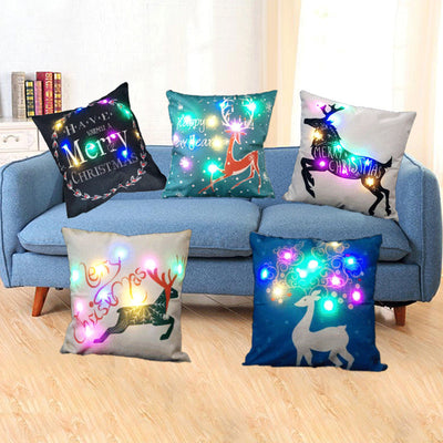 led christmas cushions