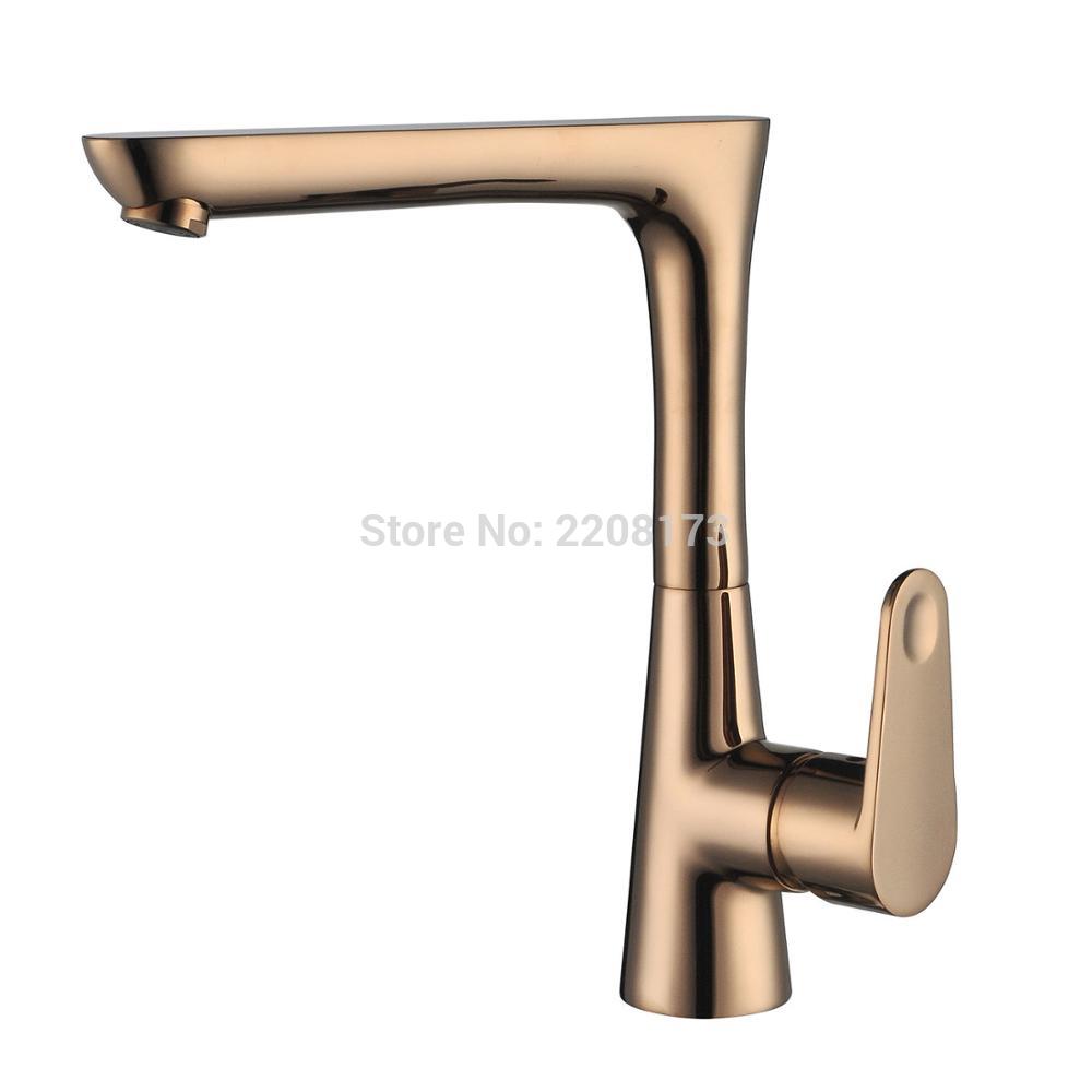 Smesiteli Factory Direct 100 Brass Kitchen Faucets Rose Gold