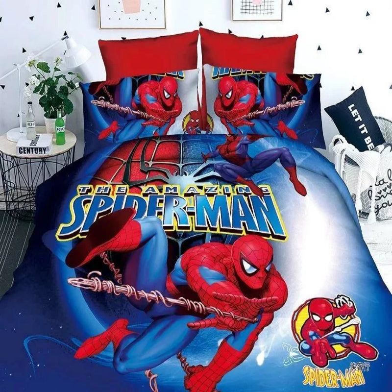 Superman Cartoon Bedding Set Printing Cama Minions Bedclothes