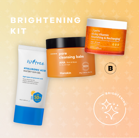 BAZZAAL BOX brightening kit, skincare, hyperpigmentation