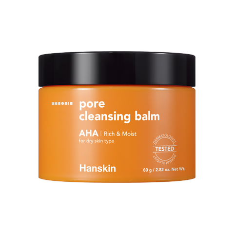 Hanskin Cleansing Balm, AHAs, gentle exfoliator, makeup remover