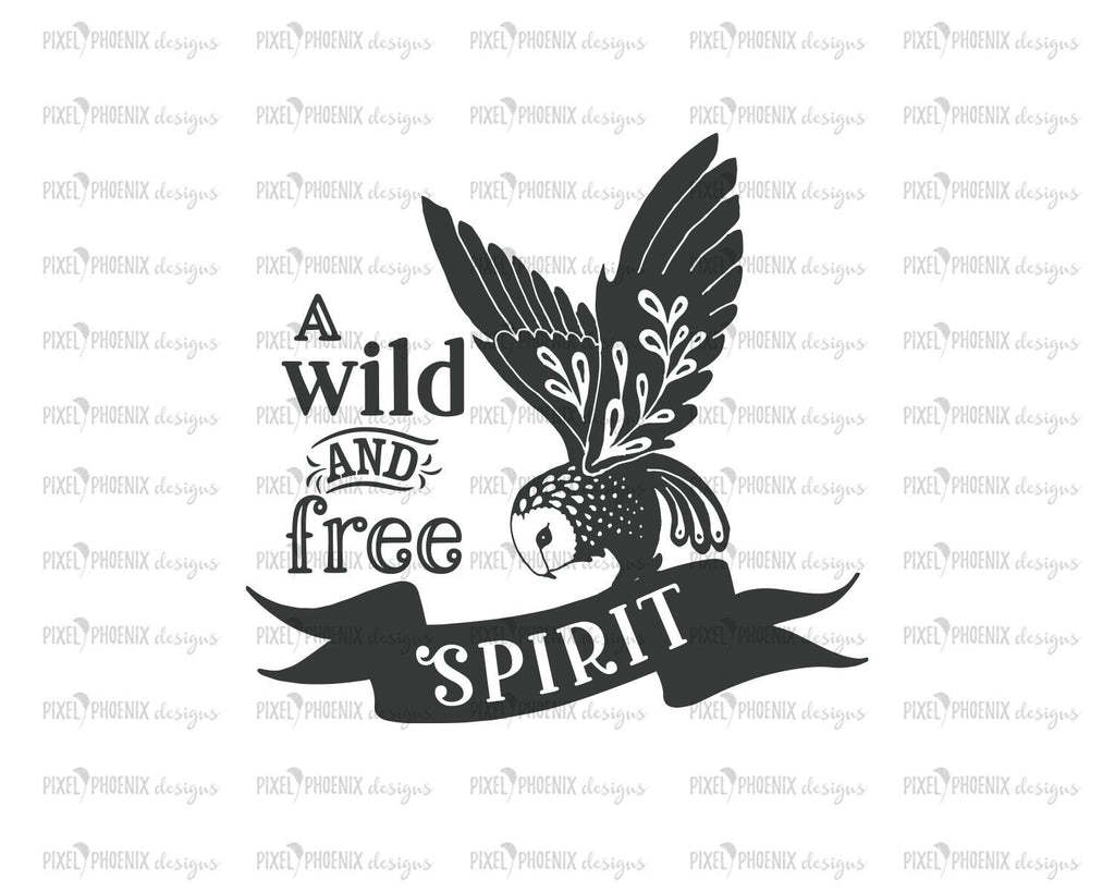 A Wild And Free Spirit Svg File Owl Svg Pixel Phoenix