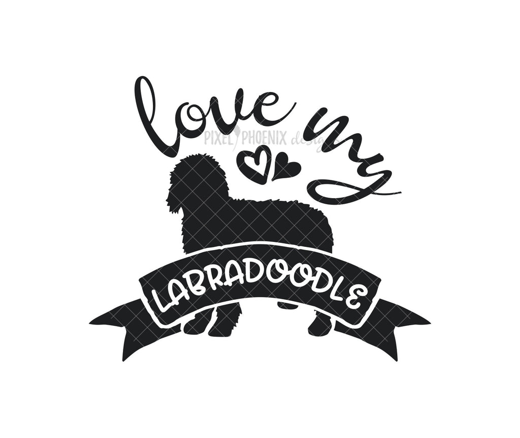 Download Love My Labradoodle Svg File Pixel Phoenix