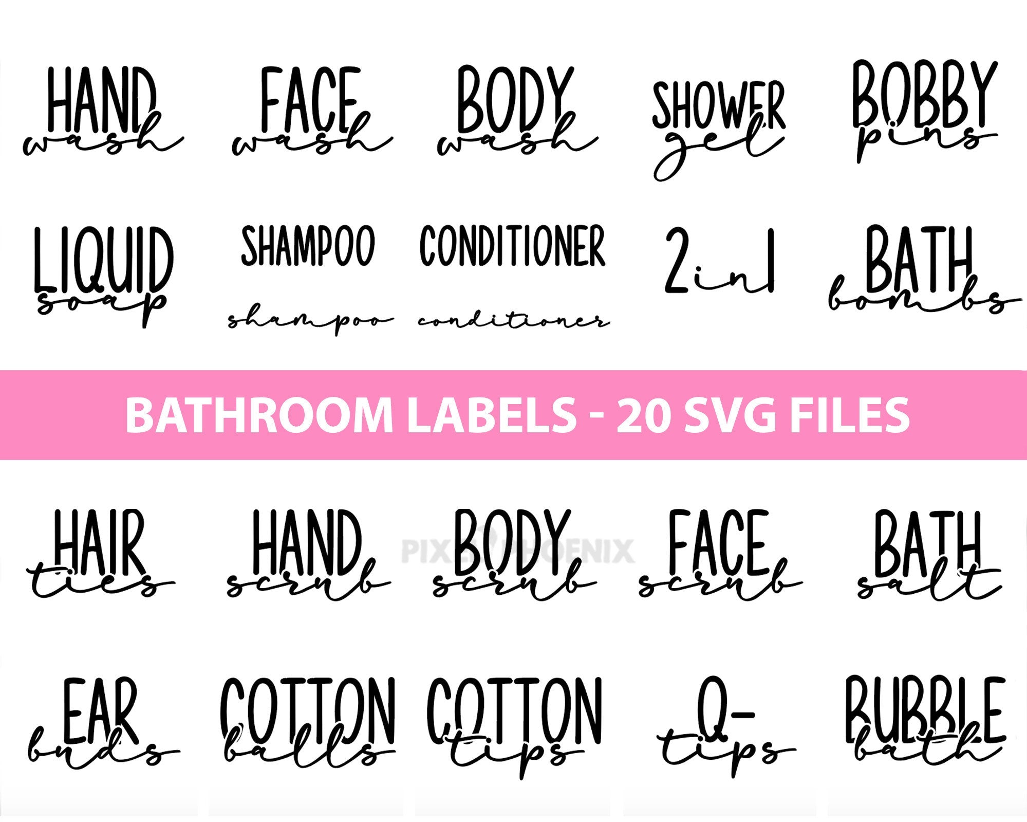 Download Bathroom Labels Svg Cut Files Bottle Labels Pixel Phoenix