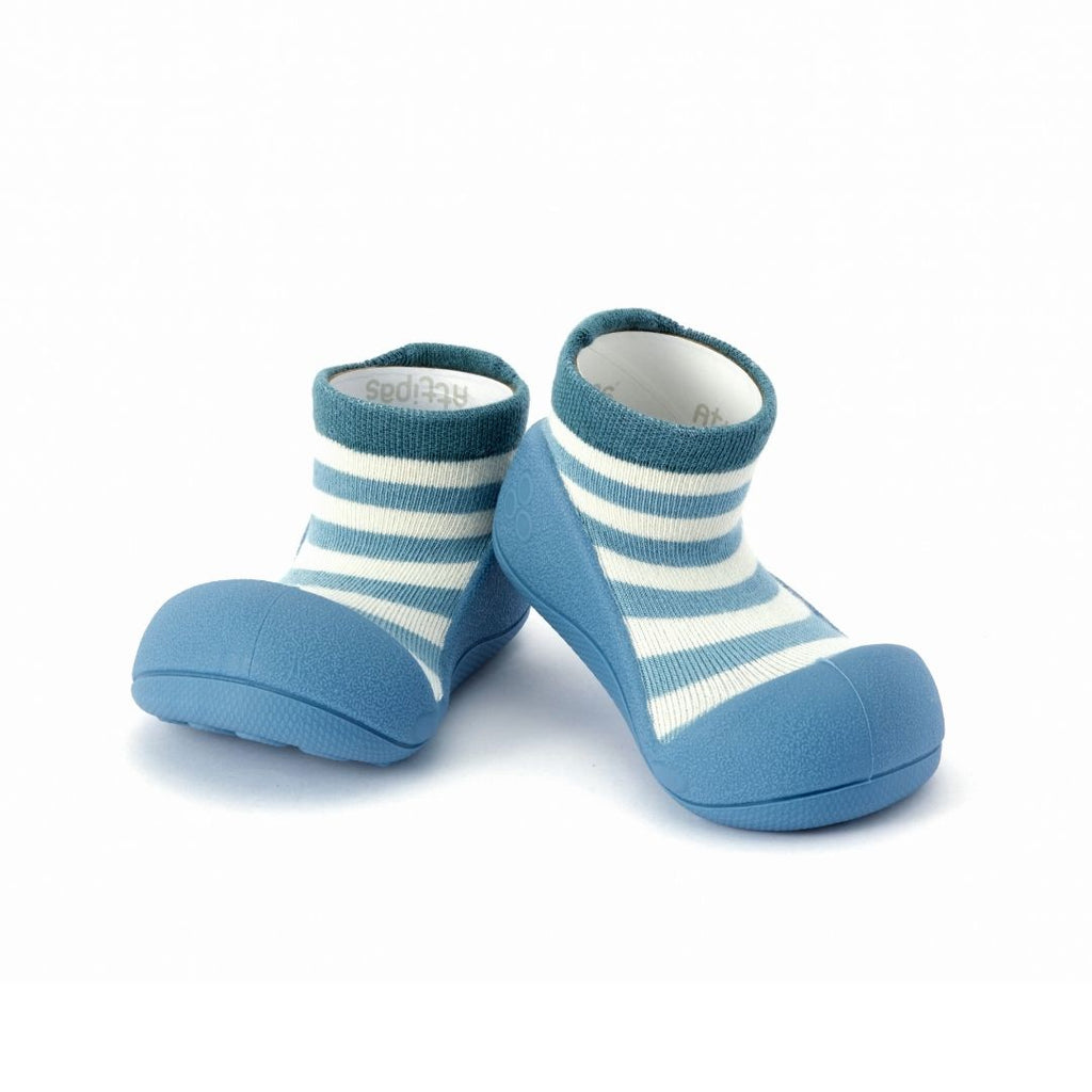 Zapatos Primeros Pasos - ATTIPAS【 Stripe Blue 】 Mofletes